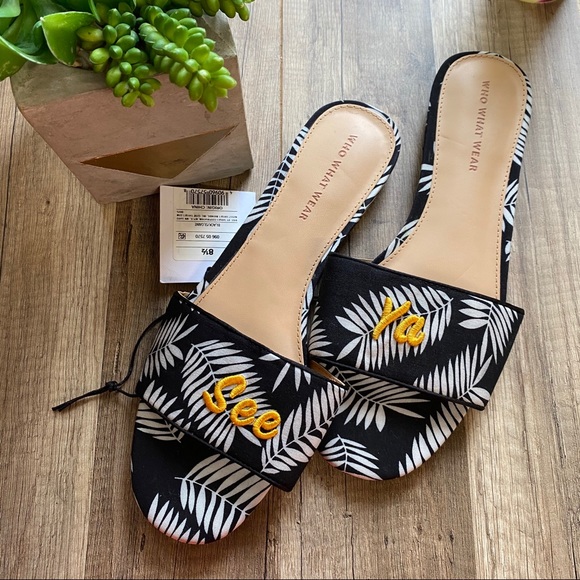 Who What Wear Shoes - 🏷 Who What Wear See Ya Sandals 8.5